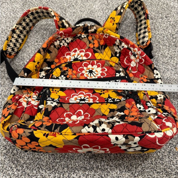 Vera Bradley Darling Floral Houndstooth Quilted Multi-Pocket Versatile Backpack main image 5